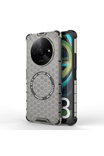 Danex Carcasă de protecție transparentă pentru Xiaomi Redmi A3 / A3x / A22 (Metal, Întuneric intens)