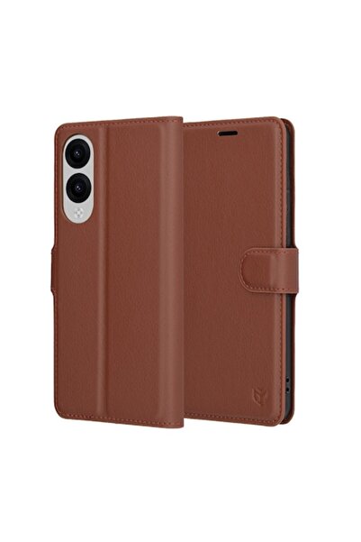 Danex Husă de protecție pentru Samsung Galaxy S25 Edge, C30, piele, maro deschis