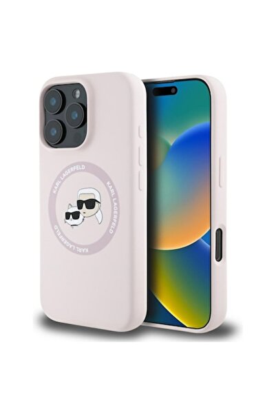 Karl Lagerfeld Carcasă pentru iPhone 16 Pro (Z92) - Poliuretan Roz -