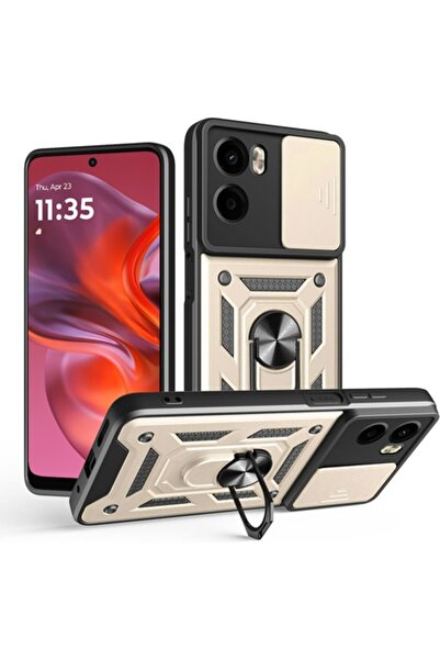 Stef's Cat Husa pentru Motorola Moto G05/E15, W89, Poliuretan, Gold