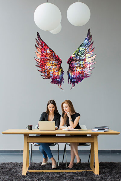 Lucenda Kişiye Özel Yazılı Led Işıklı Tablo Epoksi Cam Tablo Violet Mor Melek Kanadı