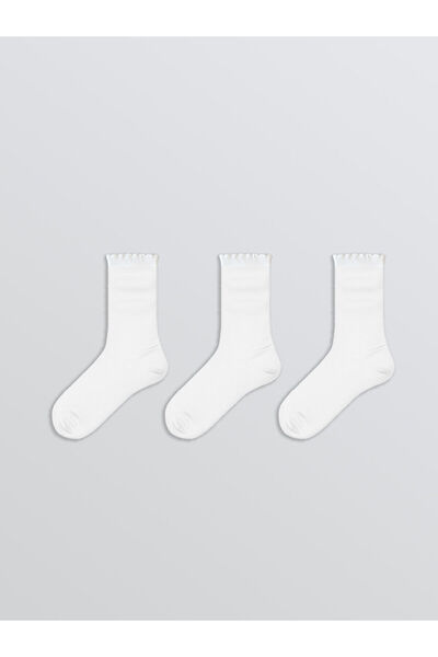 LC Waikiki New Season Women's Plain Socks 3-Pack