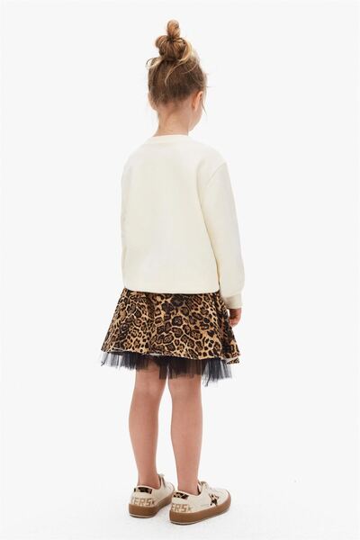 nk kids Girl's Leopard Skirt Brown 59524