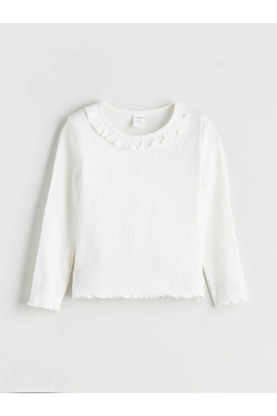 LC Waikiki Red Crew Neck Basic Girl's T-Shirt -For Yourself-