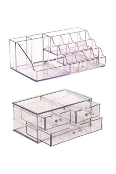 Leony 3-Tier Makeup Cosmetic Jewelry Accessories Organizer with 3 Drawers