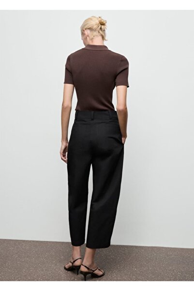 MANGO Woman Yüksek belli balon pantolon