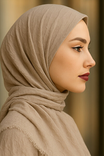 Ramellia شال بني فاتح - شال من الخيزران الطبيعي - خفيف الوزن للغاية، قابل للتنفس، مقاوم للانزلاق - شال من الخيزران