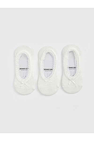 LC Waikiki New Season Ribbon Detailed Ballerina Socks 3-Pack