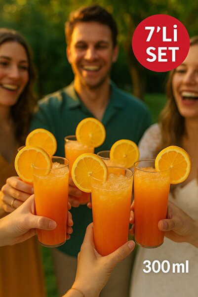 Open Home Concept 7’li Set Plastik Kokteyl, Meşrubat Bardağı - Parti, Düğün, ...