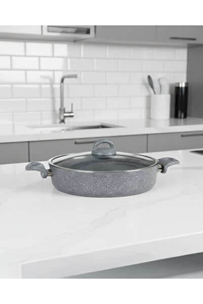 Bonetti Granit Basık Pilav ve Karnıyarık Tenceresi 28 cm