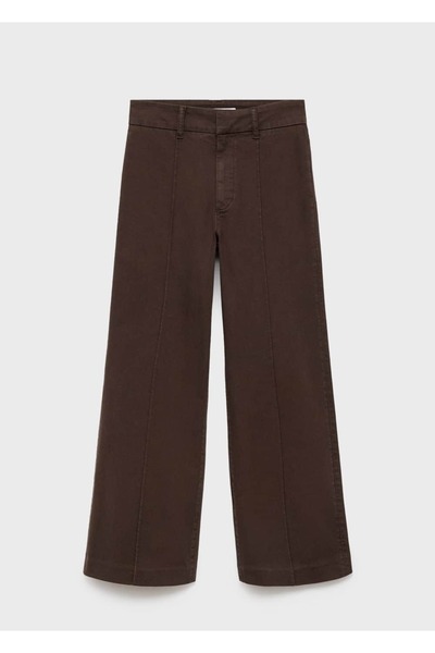 MANGO Woman Yüksek belli wideleg jean