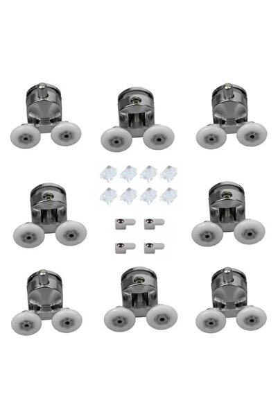 abnturk Süper Kaliteli Duşakabin İçin Süper Tekerlek Sistemli Ayak 8 adet Kro...