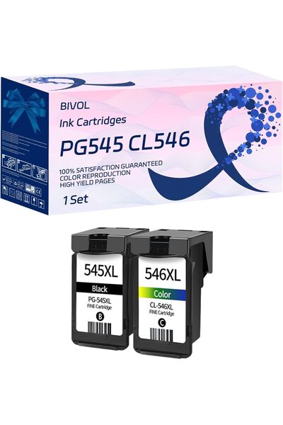 Canon PG545 CL546 MUADİL PIXMA MG2950 MG3050 MG3051 MG3052 MG3053 MX495 TR455...