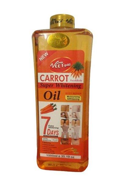 Veet Gold زيت الجزر لإصلاح الجسم وتبييضه الفائق، 1000 مل