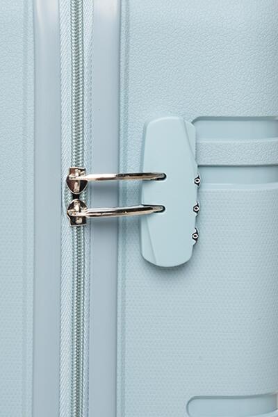 Travel POLO 2'li Valiz Seti (Küçük Orta) Kırılmaz Bebe Mavi 1015