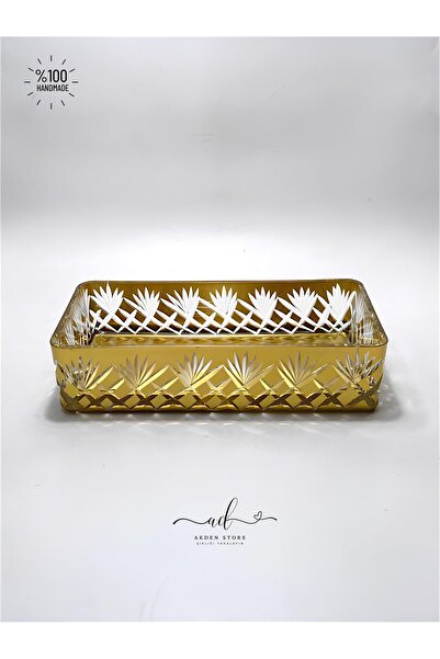 AKDEN STORE Kristal Dekor Baton Kase, Sunumluk, Kurabiye Tabağı