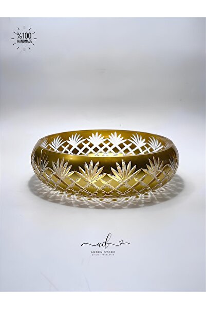 AKDEN STORE Crystal Decor Bowl, Tableware Presentation Bowl, Decorative Bowl