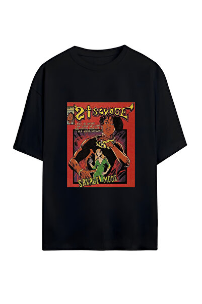 GraffTee 21 Savage Unisex Oversize Cotton T-Shirt