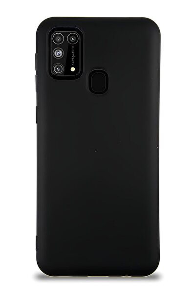 SHOWLIGHT Samsung Galaxy M31 Uyumlu Silikon Lansman Telefon Kılıfı Case - Siy...