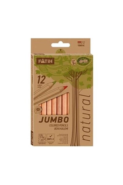 Fatih Natural Jumbo Boya 12 Tam Boy 18 cm