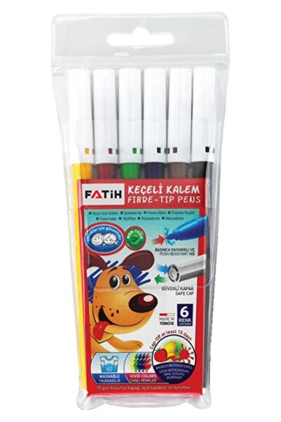 Fatih Keçeli Boya Kalemi 6 renk