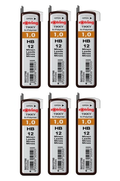 Rotring 0.9 قلم رصاص HB، عبوة من 6 قطع