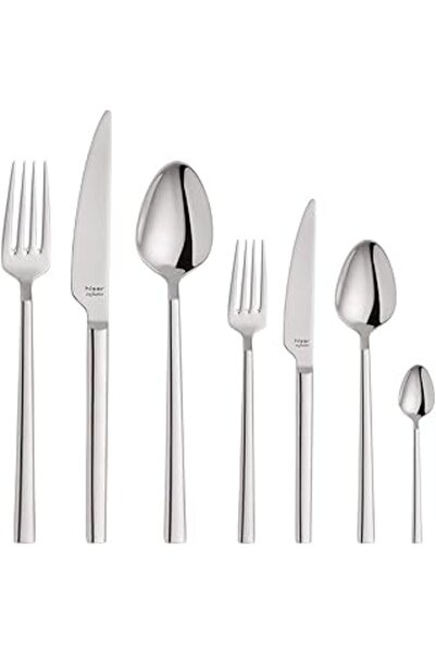 Genel Markalar Hisar Milano 84 Parça Çelik 12 Kişilik Çatal Kaşık Bıçak Seti
