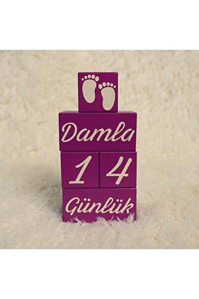 Zyt Tasarım مكعب ذكريات خشبي ملون لديكور جلسات التصوير الفوتوغرافي