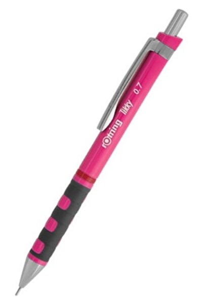 Rotring Kurşun Kalem Okul Seti 0.7 mm Neon Pembe Versatil Kalem Silgi Uç