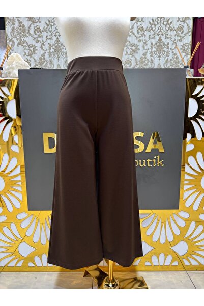 Sentez Venedik Beli Lastikli Geniş Paça Pantolon SZ-5600