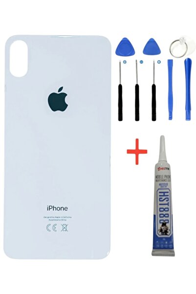 azurtech Apple Iphone X Arka Kapak Batarya Pil Kapağı Tamir seti + Yapıştırıc...