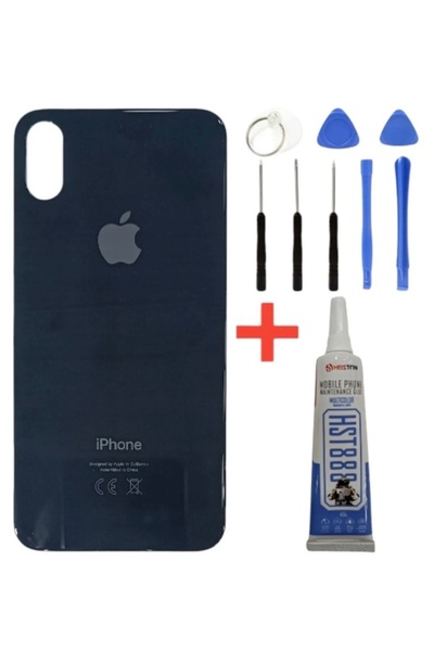 azurtech Apple Iphone XS MAX Arka Kapak Batarya Pil Kapağı Tamir seti + Yapış...