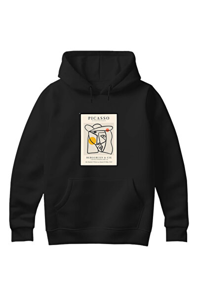 GraffTee سويت شيرت بقلنسوة من القطن بتصميم بيكاسو للجنسين