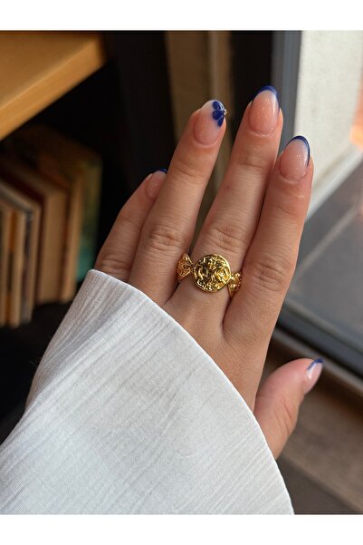 HOUSEKİ Vintage Plate Ring Adjustable