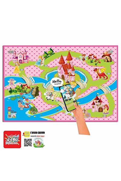 Duman Konuşan Oyun Halısı – Artırılmış Gerçeklik, QR Kodlu, Kaydırmaz Taban, 150×100 cm