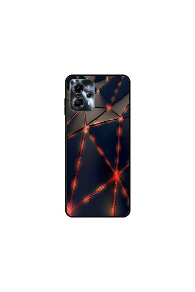 Atlas Персонализиран калъф тип Motorola Moto G13, Лавови триъгълници, , S1D1M...