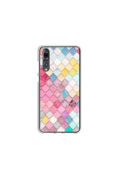 Atlas Персонализиран калъф тип Huawei P20 Lite, Цветни люспи, , S1D1M0258
