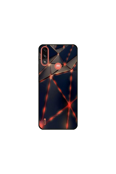 Atlas Προσαρμοσμένος τύπος θήκης Motorola Moto E7 Power, Lava Triangles, , S1...