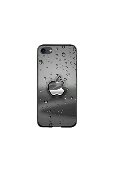 Atlas Εξατομικευμένη θήκη τύπου Apple iPhone SE2, λογότυπο Rainy Apple, , S1D...