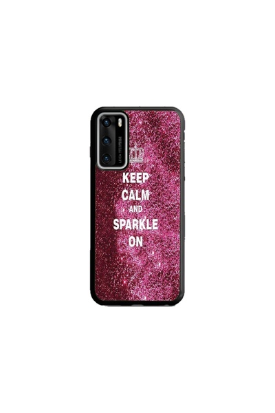 Atlas Husa personalizata tip carcasa Huawei P40 Lite, Keep Calm and Sparkle O...