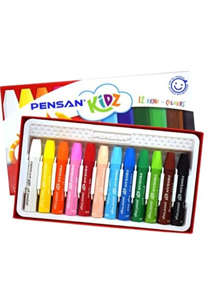 Pensan Pastel Paint 12 Pieces Cardboard Box 1 Piece 12 Color Pastel Paint 1 Piece