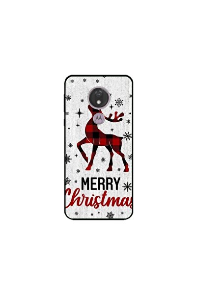 Atlas Husa personalizata tip carcasa Motorola Moto G7, Merry Christmas Reinde...