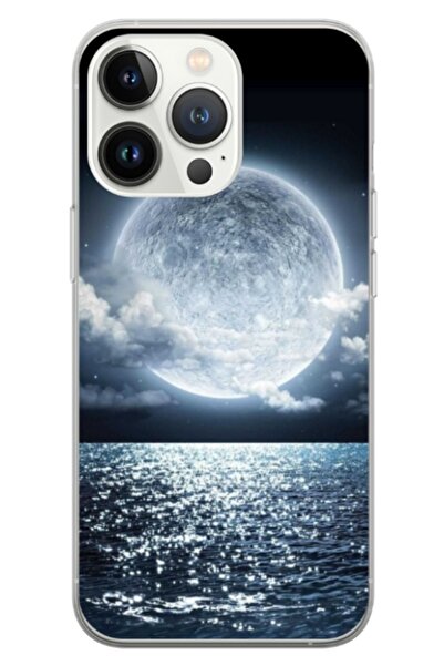 Atlas Husa personalizata tip carcasa Apple iPhone 14 Pro, Moon Sky, , S1D1M0228