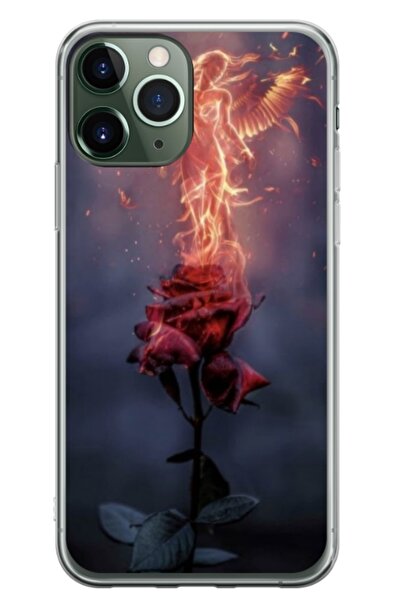 Atlas Husa personalizata tip carcasa Apple iPhone 11 Pro, Fire Rose, , S1D1M0158
