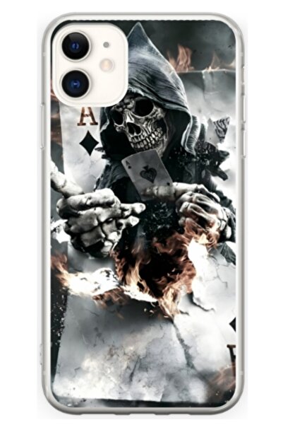 Atlas Husa personalizata tip carcasa Apple iPhone 11, Skeleton Cards, , S1D1M...