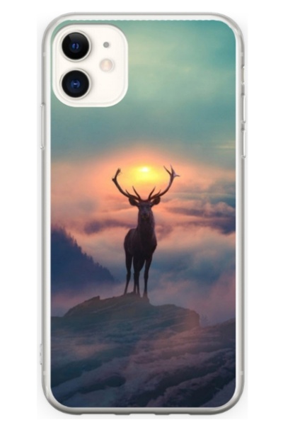 Atlas Husa personalizata tip carcasa Apple iPhone 11, Antlers, , S1D1M0303
