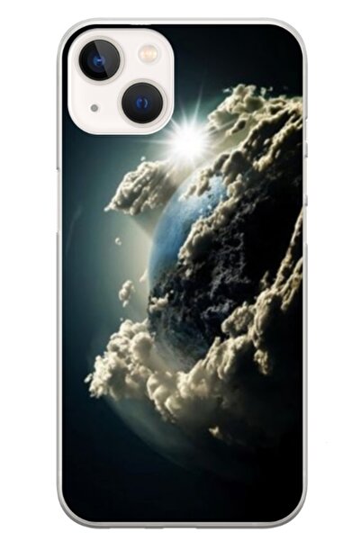 Atlas Husa personalizata tip carcasa Apple iPhone 13 Mini, Cloudy Earth, , S1...