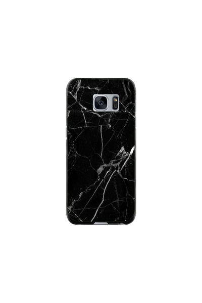 Atlas Husa personalizata tip carcasa Samsung Galaxy S7, Black Marble, , S1D1M...