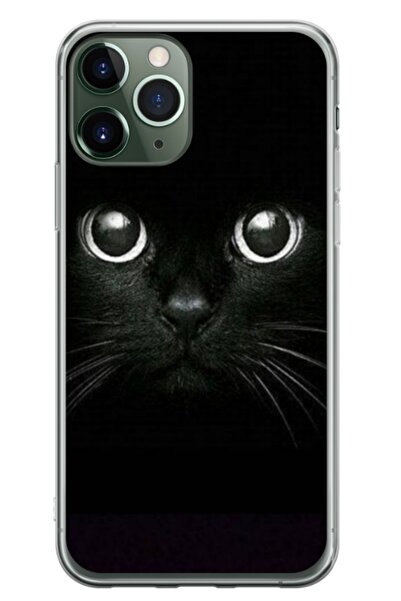Atlas Husa personalizata tip carcasa Apple iPhone 11 Pro, Black Cat 1, , S1D1...