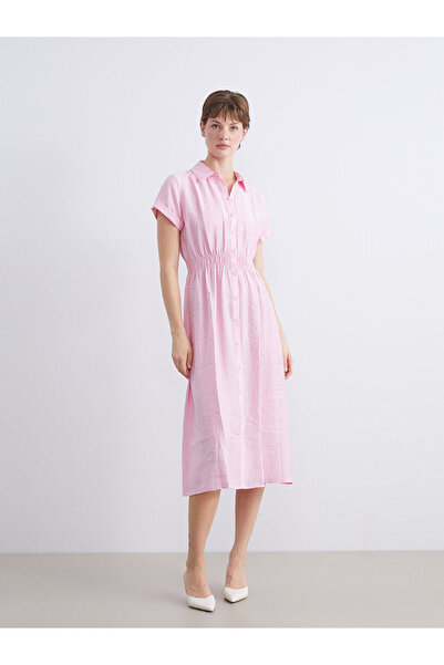 LC Waikiki Modal Karışımlı Gömlek Elbise